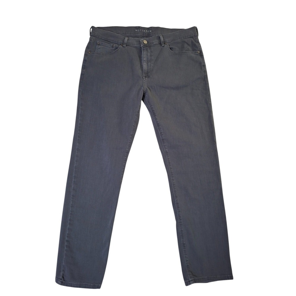 Mott & Bow Jeans Men's 35x30* Gray Slim Denim Straight Leg Stretch